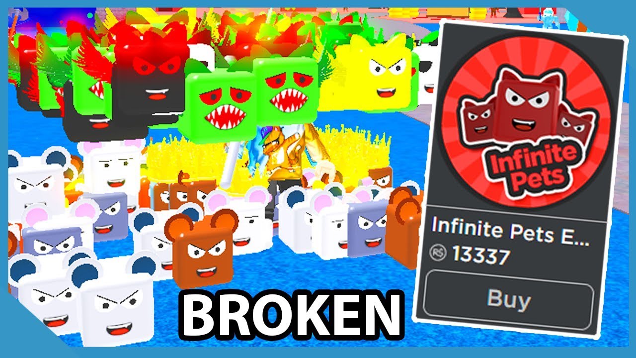 Buying The Infinite Pet Gamepass But It Broke The Game Roblox Legend Hunt Youtube - roblox infinity gauntlet broken