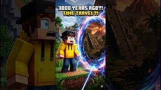 “Today I’m traveling 3000 years ahead into the  in Minecraft…😱