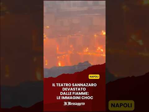 Video Napoli, teatro Sannazaro devastato dalle fiamme: le immagini choc