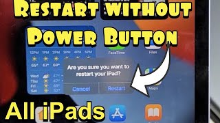 All iPads: How to Restart without Power Button (Broken Power Button?)
