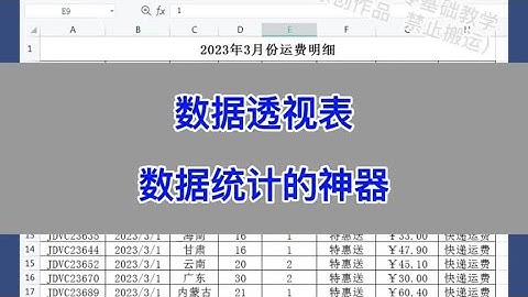 Excel：数据透视表，数据统计的神器。 #wps #excel #办公技巧