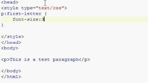 1 minute tutorials - CSS style first letter in a paragraph