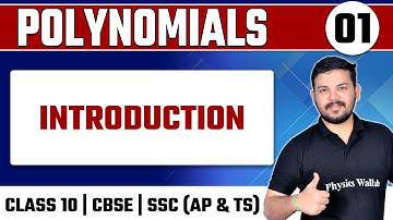 POLYNOMIALS-01 | Introduction | Maths | Class 10/CBSE/SSC (AP & TS)