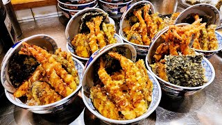 The Best tempura rice bowl, Amazing 41 kinds of Cupbop in Korea, Fried eel, Grilled pork belly