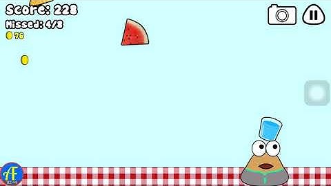 Pou Food Drop Gameplay In Landscape Mode #57