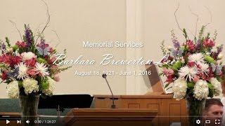 Barbara Lee - Memorial Service