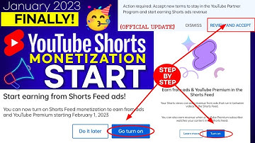 Yt New Updates | review and accept | YouTube short monetization update 2023