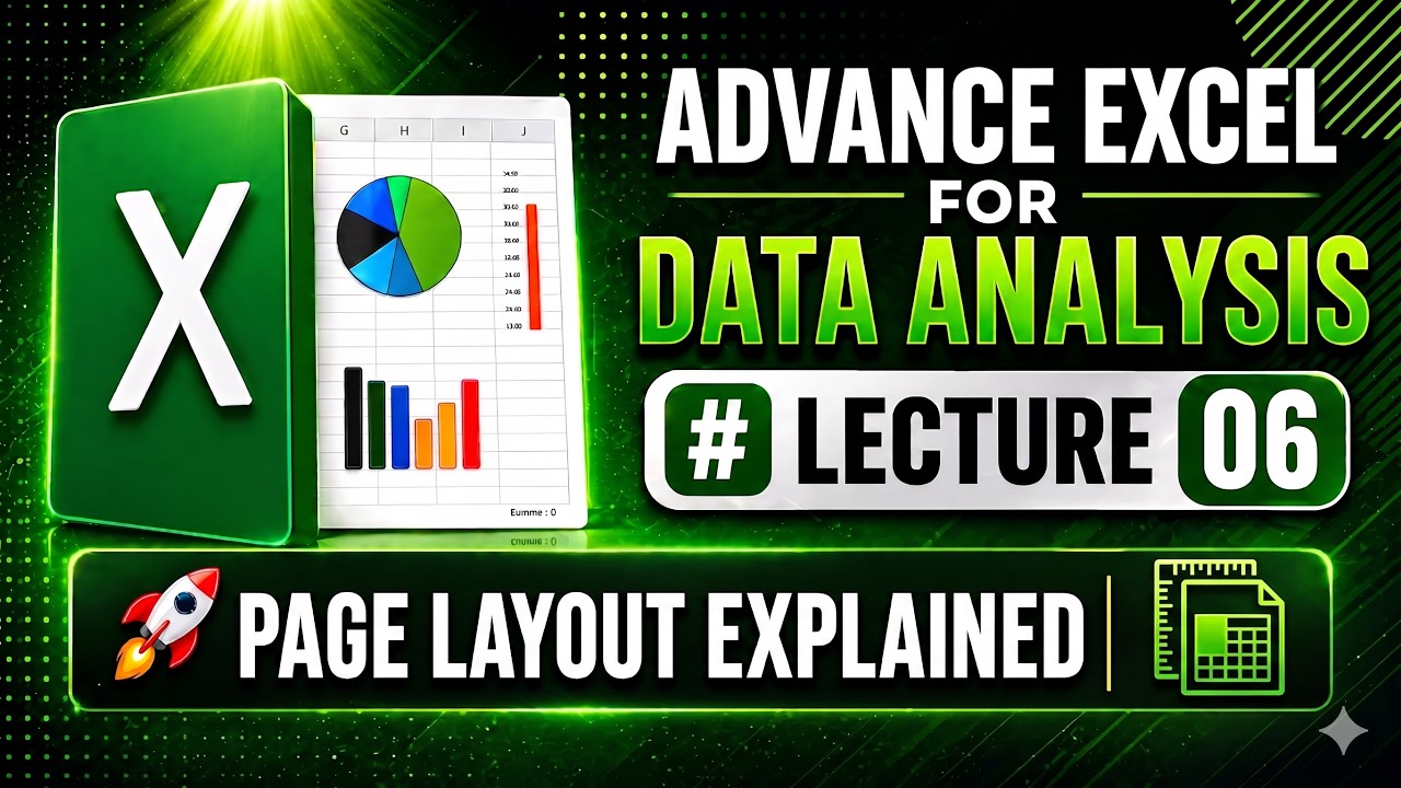 Master Advanced Excel for Data Analysis | Full Course & Tutorial - YouTube