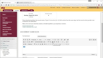 Blackboard Editor Hyperlink