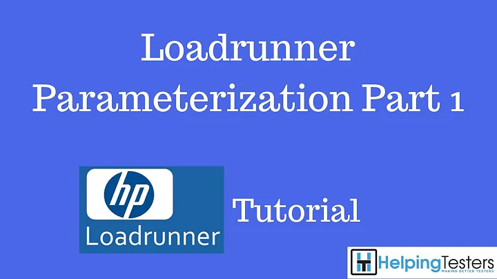 Loadrunner Parameterization Part 1 - Loadrunner Tutorial 14