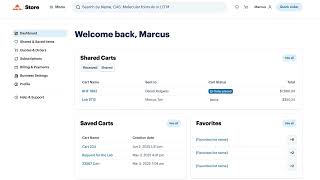 USP Store - Account dashboard Guide