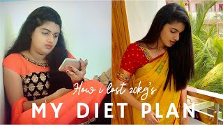 |My Indian Diet Plan To Reduce 20 kgs||From 82kgs to 62kgs in One Year||Diet Plan in Telugu||