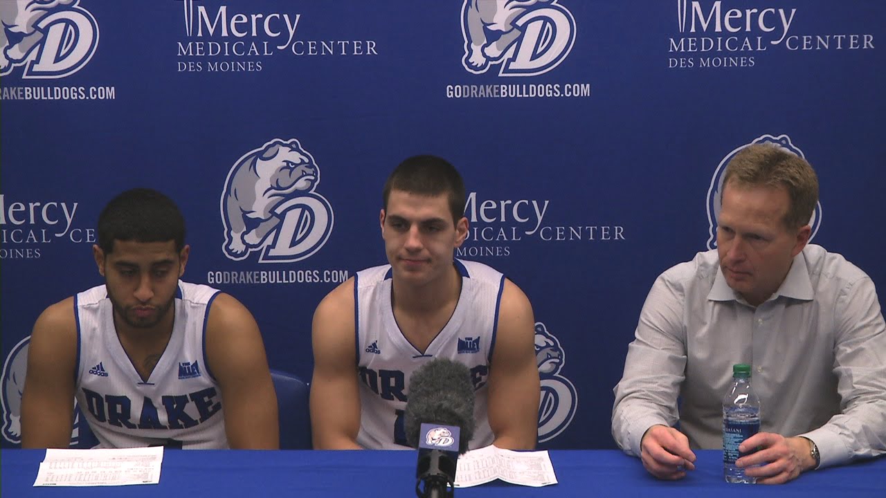Drake Men's Basketball vs. Bradley University Post Game YouTube