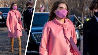 16-Year-Old Natalie Biden Turned Heads With Her Pink Coat