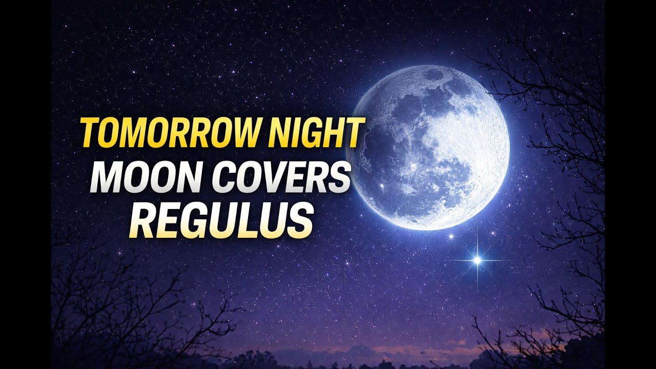 Tomorrow Night: The Moon Covers Regulus | A Rare Lunar Occultation