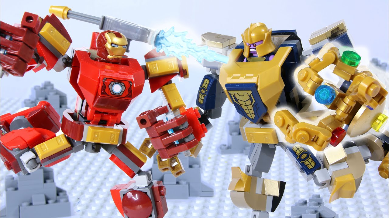⁣LEGO Iron Man vs Thanos Fight! STOP MOTION LEGO Superhero Showdown! | LEGO Avengers | Billy Bricks