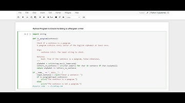 Day 63 : Python Program to Check If a String is Pangram or Not