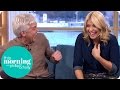 Holly makes a funny noise and leaves phillip in tears of laughter  this morning