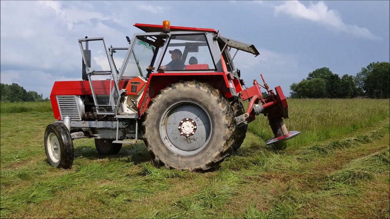 Koszenie łąki 2020 Zetor 8011 - YouTube