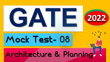 Gate Architecture & Planning 2023 | Gate Preparation | Gate Study Material | Mock Test- 08 [GATE]