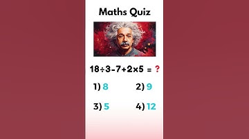 Math Quiz #mathpuzzle #pemdas #shorts #mathquiz