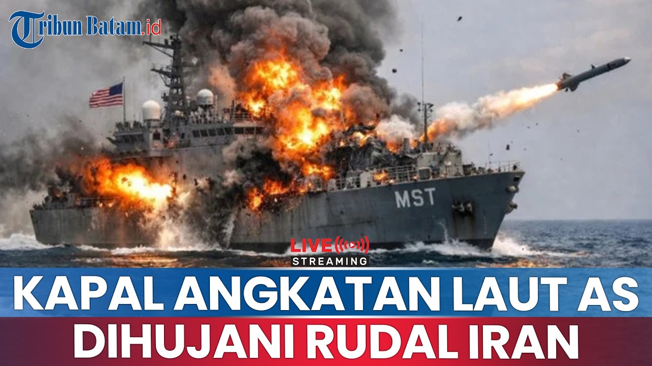 🔵MELEDAK DAHSYAT! Kapal Angkatan Laut AS Hancur Dihujani Rudal Balasan Iran, Armada ke-5 Disasar!