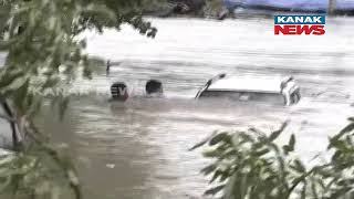 Water Logging At Bhadrakali Temple Lane Due To Heavy Rainfall, People Stuck In Houses, Warangal