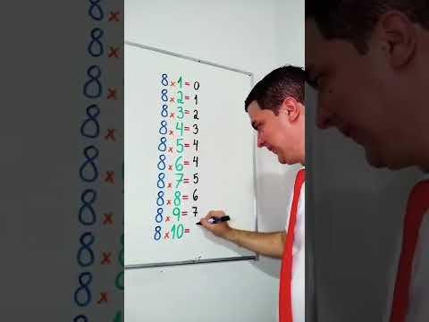 اسهل طريقه لحل جدول الضرب ٨