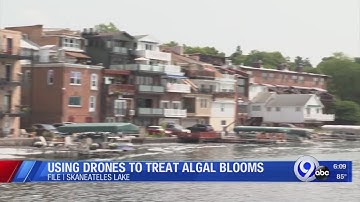 Using drones to treat algal blooms