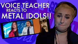 Metal Singer and Vocal Coach Mary Z Reacts to METAL IDOLS!!