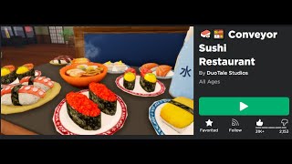 №41 Conveyor Sushi Restaurant (Ресторан конвейерных суши)|Roblox game