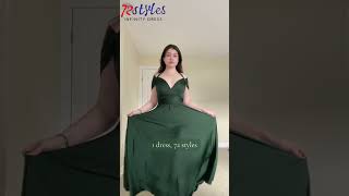 How to wear a convertible infinity dress tutorials-InfinityDress.com #bridesmaid #bridesmaiddress