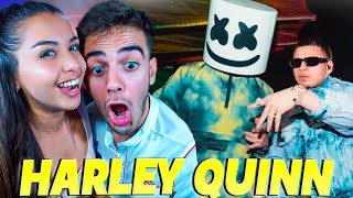 REACCION a FUERZA REGIDA y MARSHMELLO - HARLEY QUINN