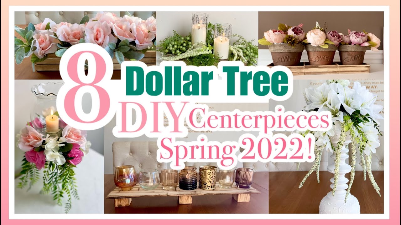 NEW* DOLLAR TREE DIY CENTERPIECE DECOR FOR 2022!! 