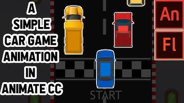 A Simple 2D Car Game Animation Tutorial | Adobe Animate CC Tutorial