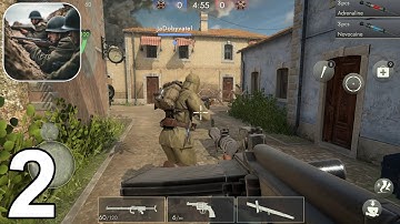 WW2 Frontline 1942: War Game Gameplay - Walkthrough (iOS, Android) Part 2