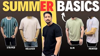 Summer Basic T-shirts For Men | 5 Best Summer T-shirts | Hindi