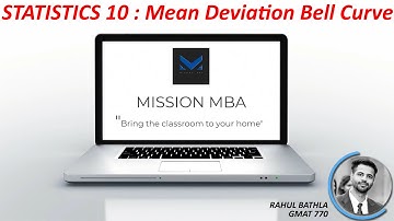 10 STATISTICS: MEAN DEVIATION CURVE | GMAT QUANT FREE LECTURES | Q51 | MISSION MBA