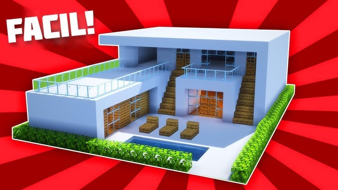 Minecraft Tutorial: Casa Moderna Pt.1 - Piscina – Видео Dailymotion