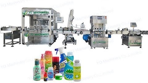 Inline type automatic liquid soap bottle filling capping and labeling machine