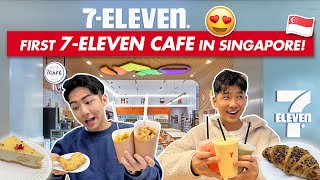 Visiting the FIRST 7-Eleven CAFE in SINGAPORE!!! *OMG SO COOL*