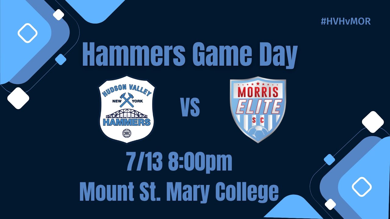 Hudson Valley Hammers vs Morris Elite SC YouTube