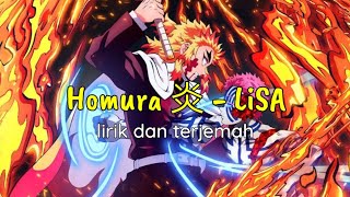 Homura[炎] - LiSA lirik dan terjemah : Ost kimetsu no yaiba mugentrain [ cover rainych ]