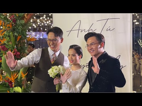 Video Đám cưới diễn viên Anh Tú: dàn sao Puka, vc Mạc Văn... - youtube