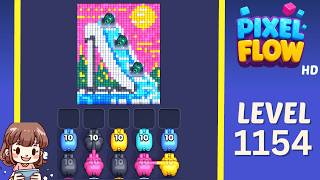 Pixel Flow Level 1154 Solution Walkthrough