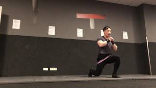 Banded Alternating Forward Lunge