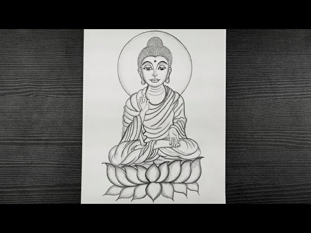 Gautam Buddha , Original Pencil Sketch, Peace, Buddha Sketch , Sketch - Etsy