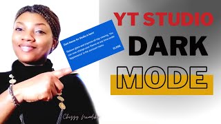 How to enable YouTube studio dark mode - theme , YouTube update | YouTube dark theme by Chizzy Nwadike 178 views 2 years ago 1 minute, 5 seconds