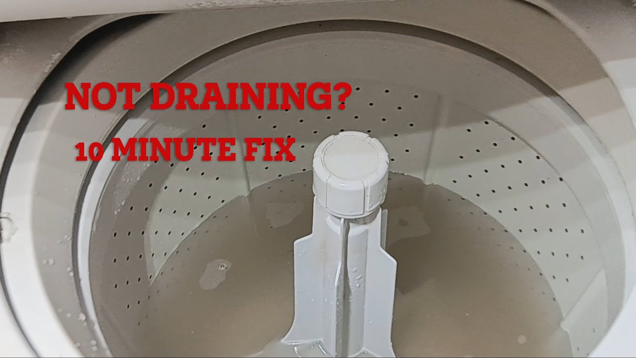 Quick Solution Washer Not Draining Unclog drain pump YouTube