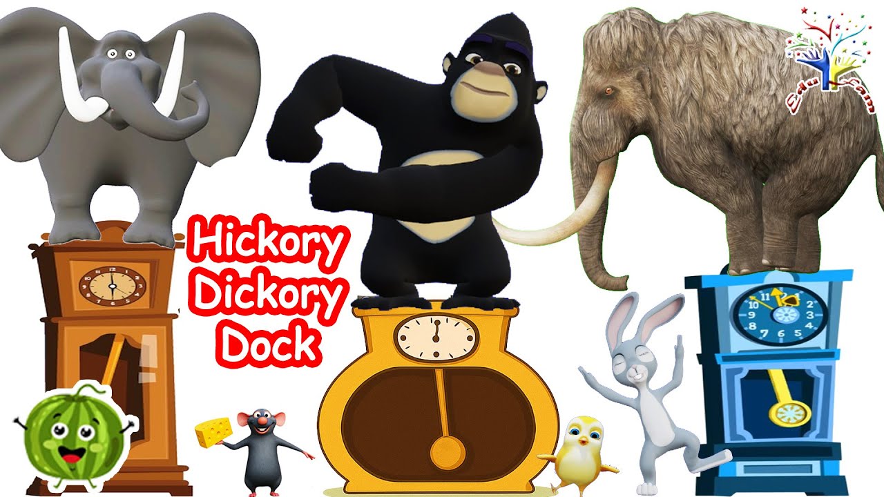 🐭 Hickory Dickory Dock | Nursery Rhyme for Kids 🎵 AI39AI37 || Super Simple Song | Nursery || EduFam